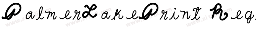 PalmerLakePrint Regu字体转换